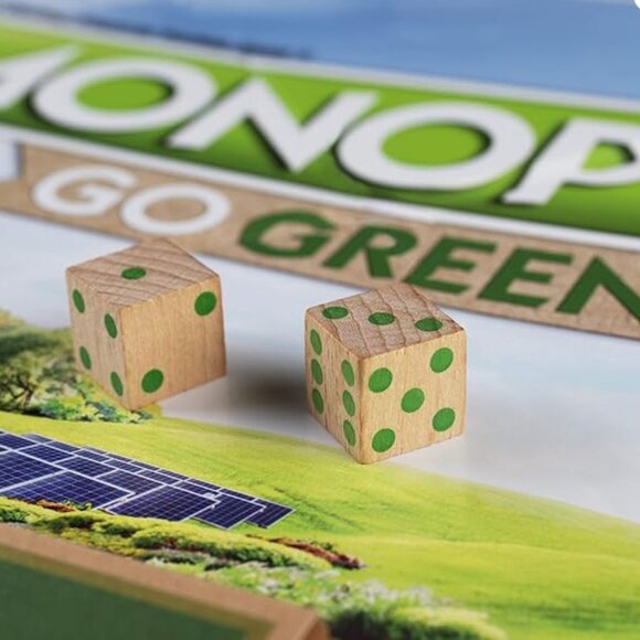 Hasbro Monopoly Go Green Edition Board Game NEW - 100% Recycled Paper! - Picture 5 of 7